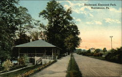 Elmwood Park - Boulevard Norristown, PA Postcard Postcard