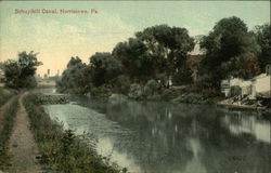 Schuylkill Canal Norristown, PA Postcard Postcard