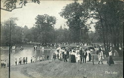 The Lake, Elmwood Park Norristown, PA Postcard Postcard