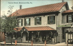 Central Hotel Montoursville, PA Postcard Postcard