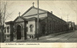 St. Mathews RC Church Conshohocken, PA Postcard Postcard