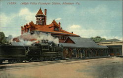 Lehigh Valley Passenger Station Allentown, PA Postcard Postcard