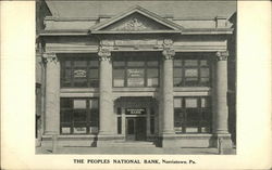 The Peoples National Bank Norristown, PA Postcard Postcard