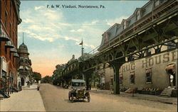 P. & W. Viaduct Norristown, PA Postcard Postcard