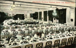 Hotel Stratford, Clover Club Banquet Hall Postcard