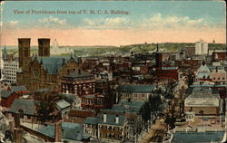 View of Providence from Top of YMCA Building Rhode Island Postcard Postcard