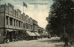 Central Street Foxboro, MA Postcard Postcard