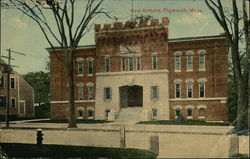 New Armory Plymouth, MA Postcard Postcard