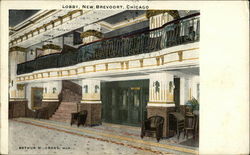 New Brevoort - Lobby Chicago, IL Postcard Postcard