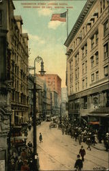 Washington Street Looking North Postcard