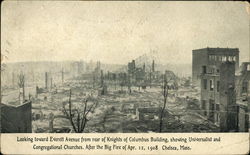 After the Big Fire of Apr. 12, 1908 Postcard