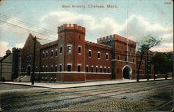 New Armory Chelsea, MA Postcard Postcard