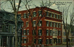 St. Rose Church - Rectory Chelsea, MA Postcard Postcard