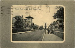 County Road, Looking West Postcard