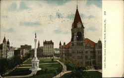 Courthouse Square, Looking North Postcard