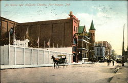 Air Dome and Majestic Theatre Fort Wayne, IN Postcard Postcard