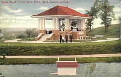 Bandstand, Long View Park Rock Island Arsenal, IL Postcard Postcard