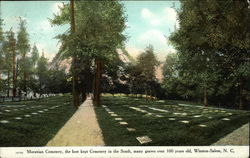 Moravian Cemetery Postcard