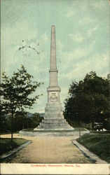 Confederate Monument Postcard