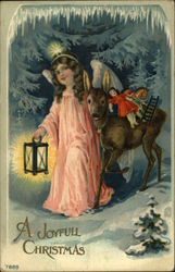 A Joyful Christmas Angels Postcard Postcard