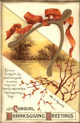 Cordial Thanksgiving Greetings Postcard