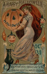 A Happy Halloween Postcard