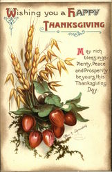 Wishing you a Happy Thanksgiving Postcard