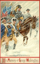 In Memory of George Washington President's Day Postcard Postcard