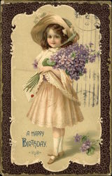 A Happy Birthday Postcard Postcard