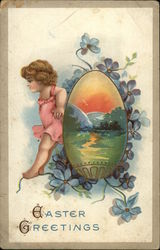 Easter Greetings Postcard