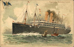 Hamburg: Amerika Linie, An Bord der Amerika Steamers Postcard Postcard