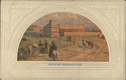 The First Fort Dearboarn Built in 1803 - Central Trust Company of Illinois Chicago, IL Postcard Postcard