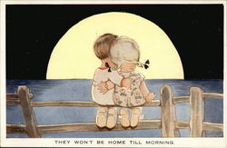 They Won't be Home TIll Morning Postcard