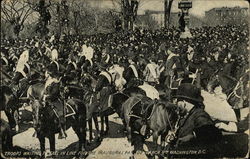 Troops Waiting to Fall in Line for the Inaugural Parade March in Washington, D.C Presidents Postcard Postcard