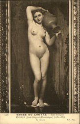 Ingres' Painting "La Source" in the Louvre Postcard