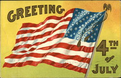 Greeting 4th of July Postcard Postcard