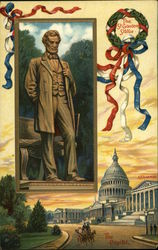 The St. Gaudens Statue of Lincoln Presidents Postcard Postcard