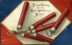 Three Cheers for the Red, White and Blue! Postcard