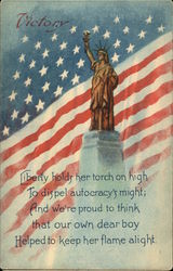 Liberty Patriotic Postcard Postcard