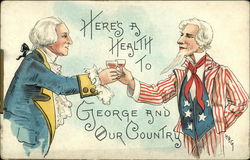 Here's a Health to George and Our Country Postcard