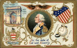 For the Sake of God and Country Presidents Postcard Postcard