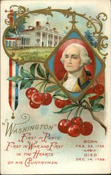 "Washington" First in Peace, First in War and First in the Hearts of his Countrymen Presidents Postcard Postcard