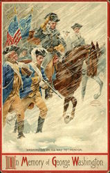 Washington On His Way to Trenton Postcard