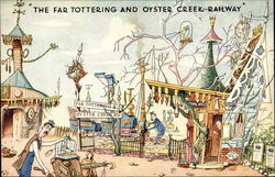 The Far Tottering and Oyster Creek Railway Amusement Parks Postcard Postcard