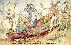 Nellie-Far Tottering And Oyster Creek Railway Postcard