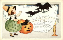 I'm Sending This Halloween Greeting to you be-CAWS, well just be-CAWS Postcard Postcard