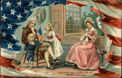 Washington's home life at Mount Vernon Presidents Postcard Postcard