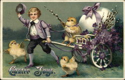 Easter Joys With Children Postcard Postcard