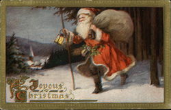 A Joyous Christmas Santa Claus Postcard Postcard