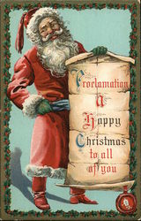 Proclamation, A Happy Christmas to All of You Postcard